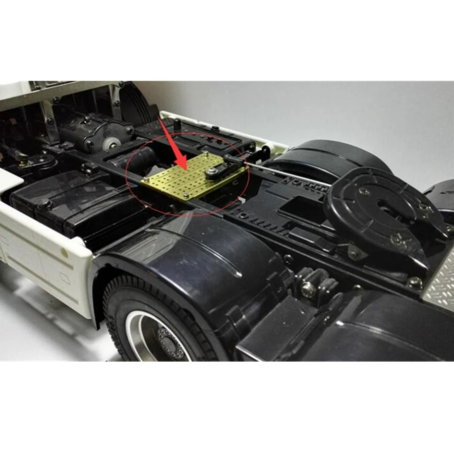 Tamiya грузовики рама латунь Dis Монтажная пластина для 1/14 RC Игрушечная модель Scania R620