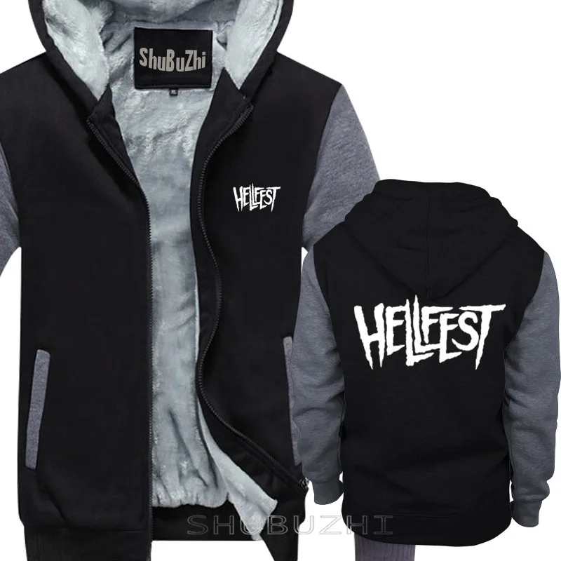 Мужской Забавный подарок Hellfest хлопок s мужской черный Свитшот теплое пальто для