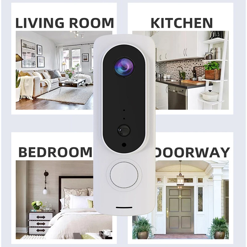 T5 Tuya Smart Doorbell Camera Wifi Wireless Call Video Intercom HD Night Vision Apartments Door Bell Phone Home Security | Безопасность
