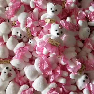 Мультяшный букет маленький медведь кукла мороженое табличка пена упаковка