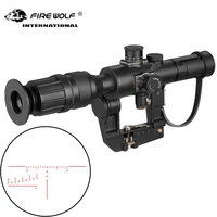 tactical svd dragunov 4x26 red illuminated scope hunting rifle scope shooting scope red dot hunting optics hunting laser