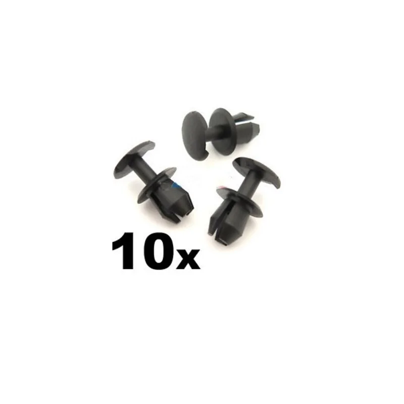 

10x 8mm For Plastic Trim Clips- FOR VW, For Audi & Seat, For Various Locations inc. For Boot Lining