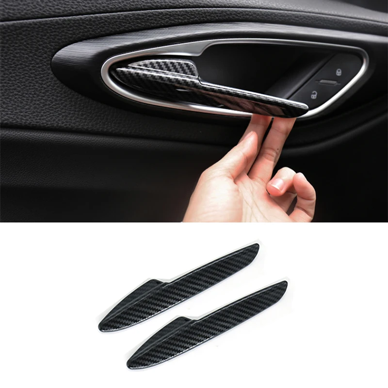 

For Alfa Romeo Giulia Car Door Handle Decorative Cover Interior Modification Inner Door Bowl Handle Decoration