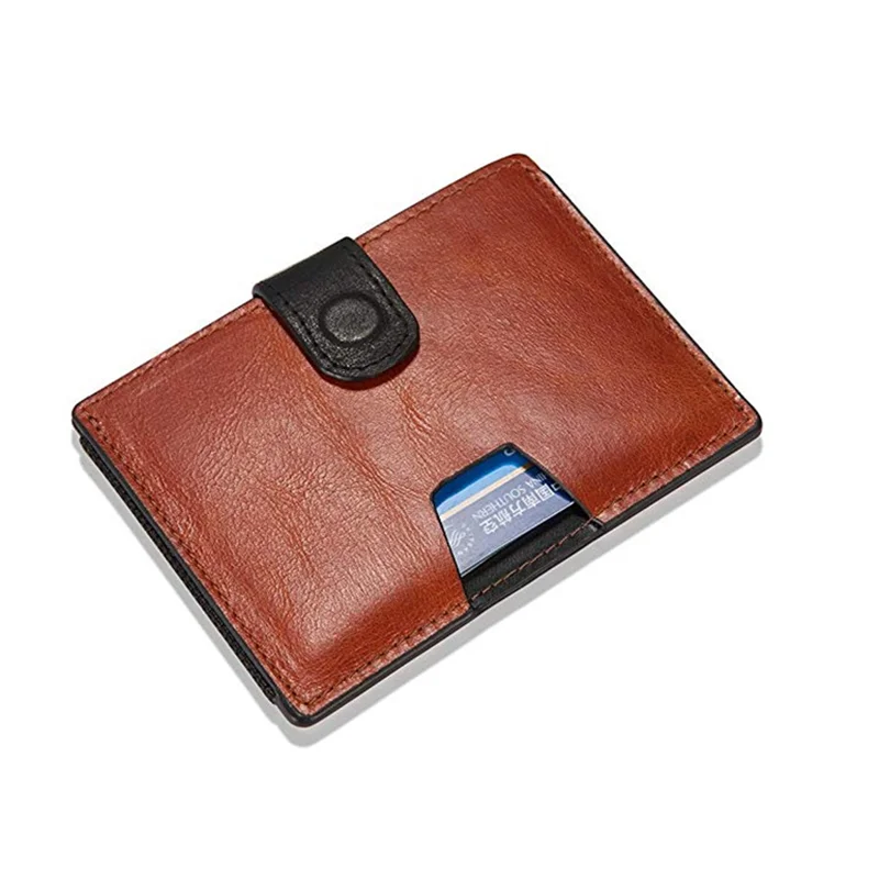 2020 маленький кожаный держатель для кредитных карт Мужской Компактный мини