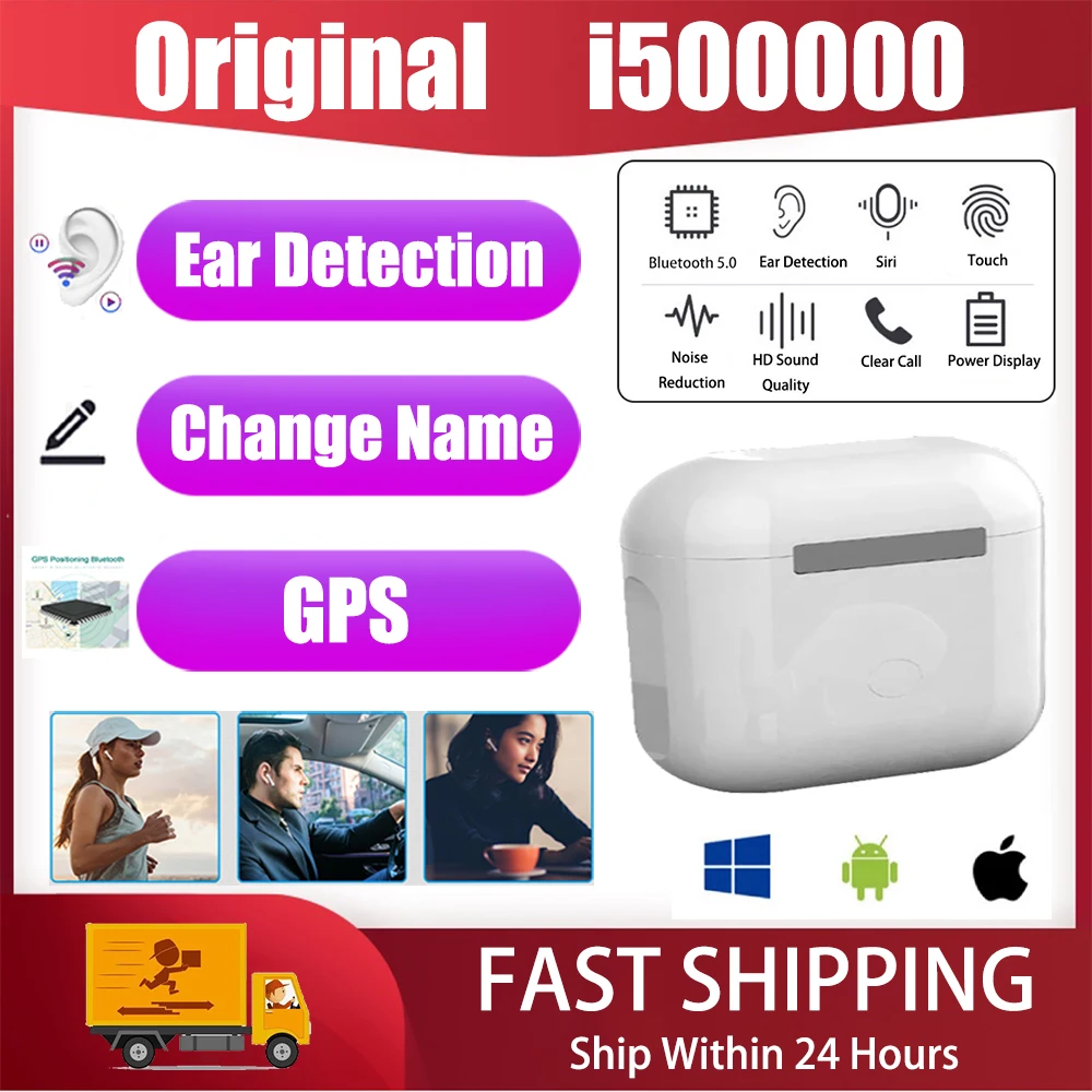 

TWS-стереонаушники i500000 с поддержкой Bluetooth 5,0 и сенсорным управлением