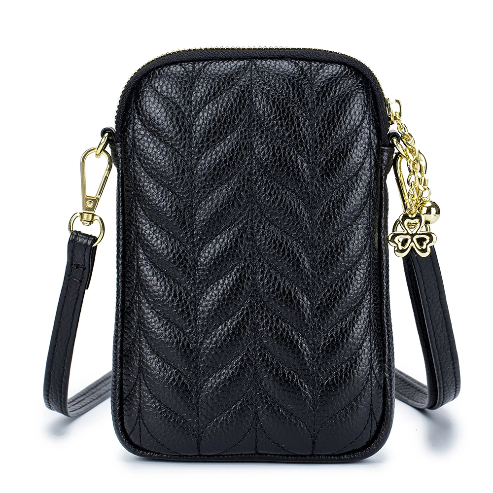 2021 Модные женские Мини-сумочки сумка через плечо из натуральной кожи женская