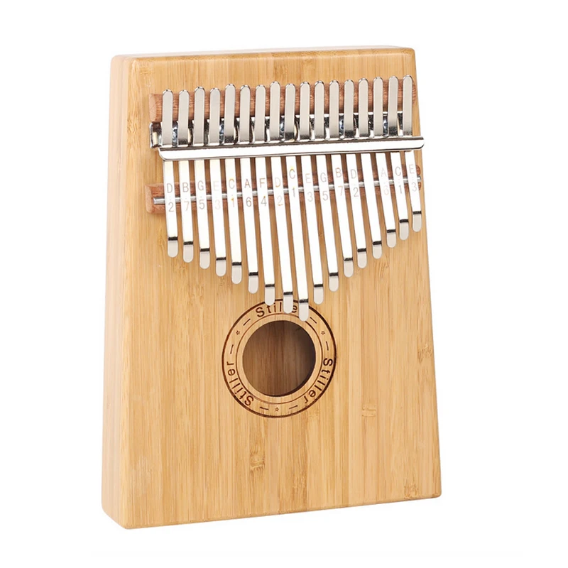 17 клавиш Kalimba большой палец пианино Mbira натуральная мини перкуссионная