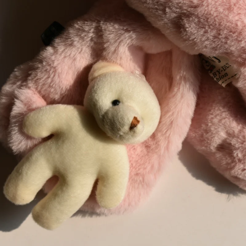 Детский Теплый зимний шарф в форме перекрещивания милый объемный мультяшный