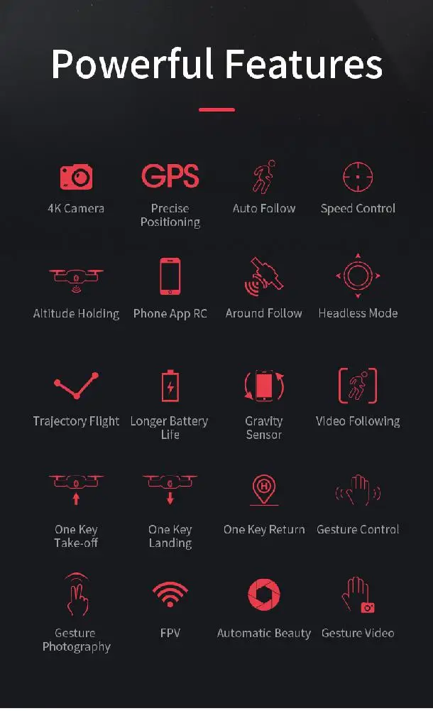 LeadingStar S20 wifi FPV с 4K HD камерой gps режим позиционирования Интеллектуальный складной Радиоуправляемый Дрон Квадрокоптер RTF