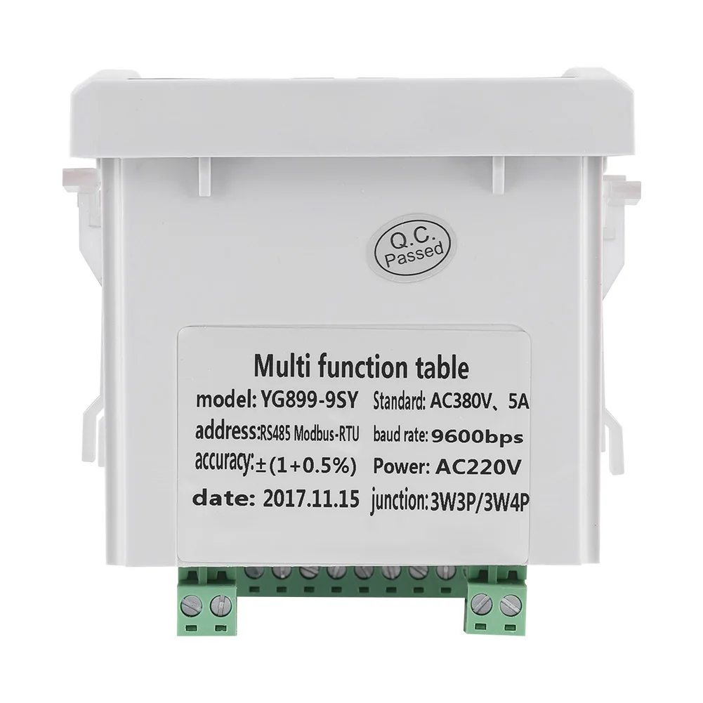 Мощность метр Многофункциональный 3 фазный электрический ток Напряжение частоты