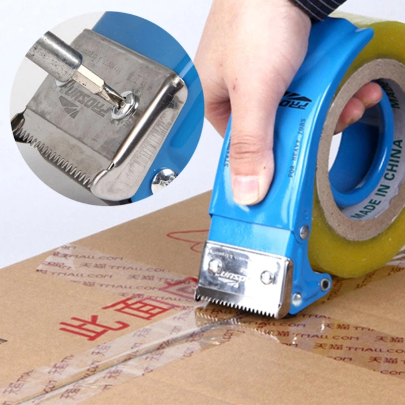 W3JD Tape Cutter Dispenser Manual Sealing Device Baler Carton Sealer Width 48mm/1.89in Packager Cutting Machine Easy To Operate