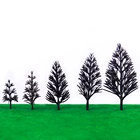 Пластиковая модель сундука без листьев для миниатюрной лестницы, железной дороги, железной дороги, варгейма, диорама, 100 шт.