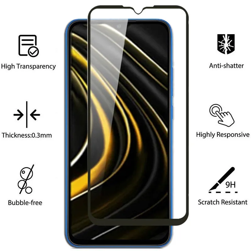 

1-3Pcs Tempered Glass Mi Poco M3 M2 M 3 2 F2 Pro F2pro Screen Protector Film For Xiaomi Mi Poco X2 X3 X 2 3 Nfc X3nfc M2pro Glas