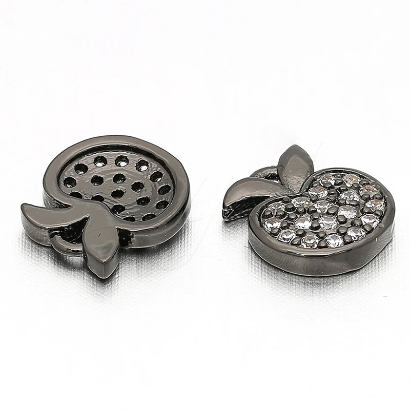 8 мм * 9 латунные кубические циркониевые аксессуары в форме яблока с микро