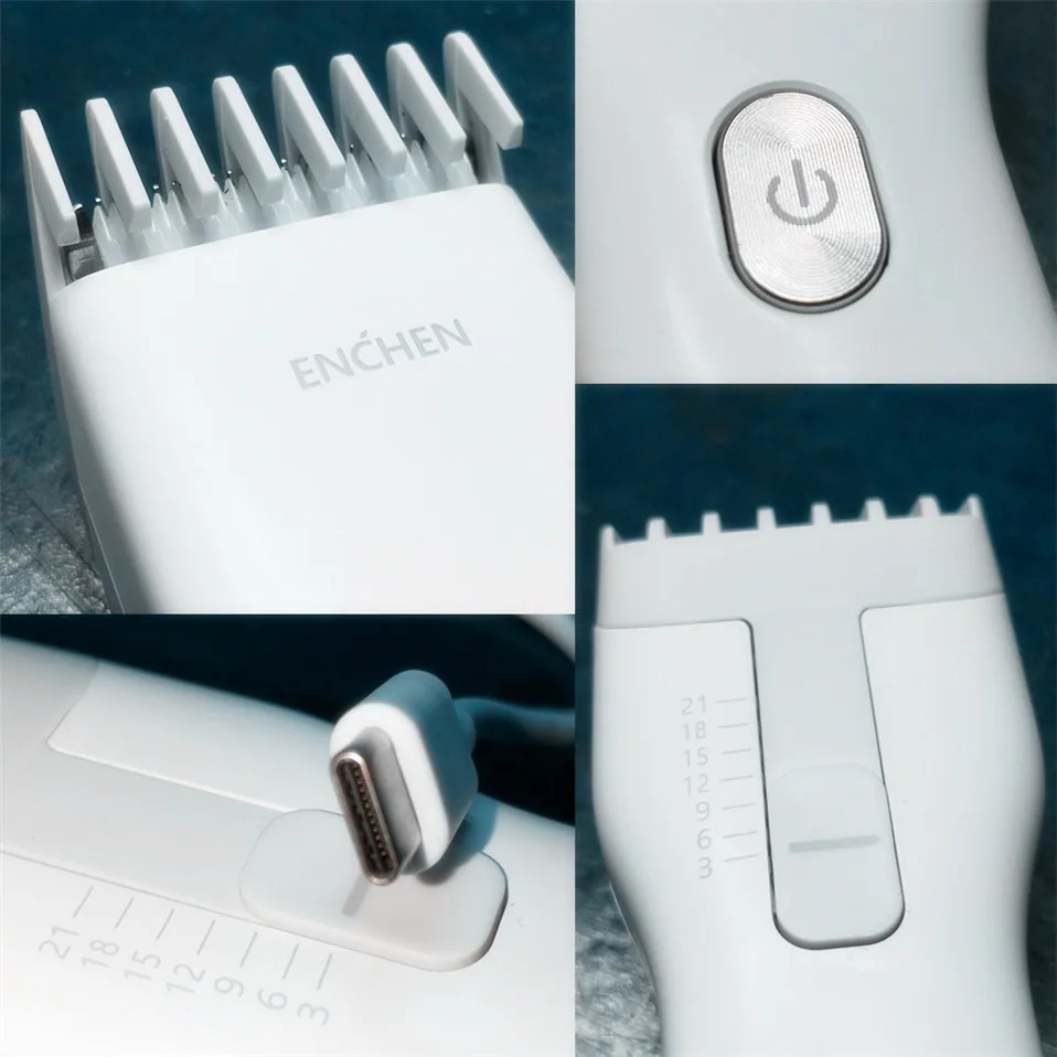 Xiaomi Mi Enchen Boost USB электрическая машинка для стрижки волос с двумя скоростями Керамический Резак Быстрая зарядка триммер для волос детская машинка для стрижки волос