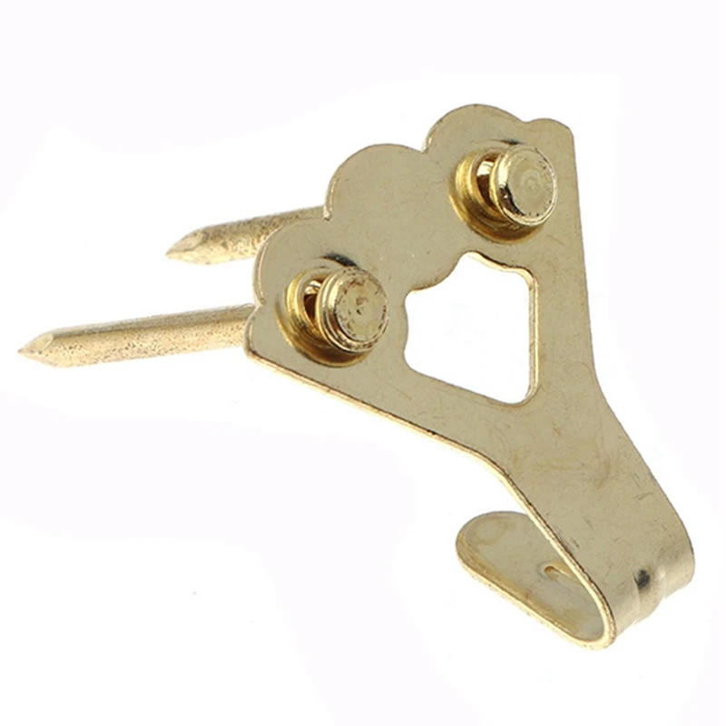 

120PCS Golden Modern Simple Single Hook Hook Combination Set Boxed Golden Frame Hook Kit