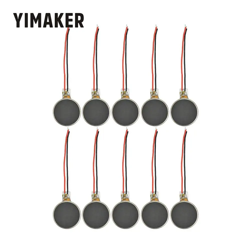 YIMAKER 10 шт. 1234 микро Вибрационный двигатель 12*34 плоские кнопки двигатели для телефона монета массажер Moteur