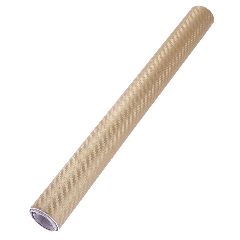 

3D Carbon Fiber Wrap Roll DIY Sticker for Car Auto Vehicle Decor 30x127cm (Black)