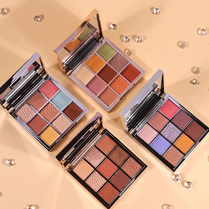 

NOVO Newest 9 Colors Eyeshadow Palette Matte Shimmer Powder Make Up Palette Eye Shadow Fine Powder Palettes Women Eyes Cosmetics
