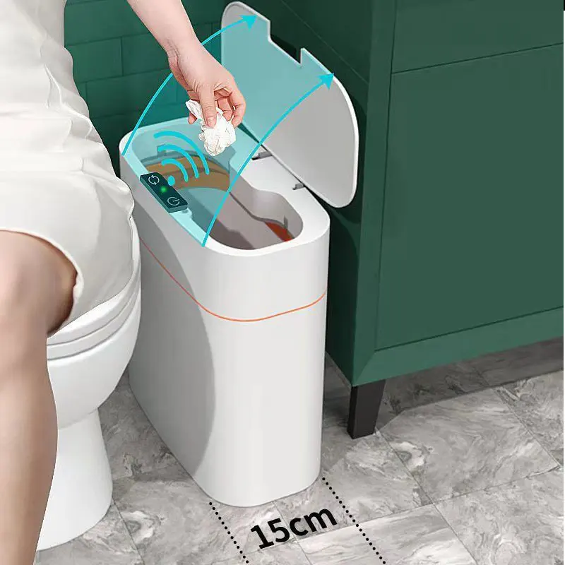 

Умная мусорная корзина, бытовая бумажная Корзина для спальни с крышкой, прочная мусорная корзина для спальни, гостиной