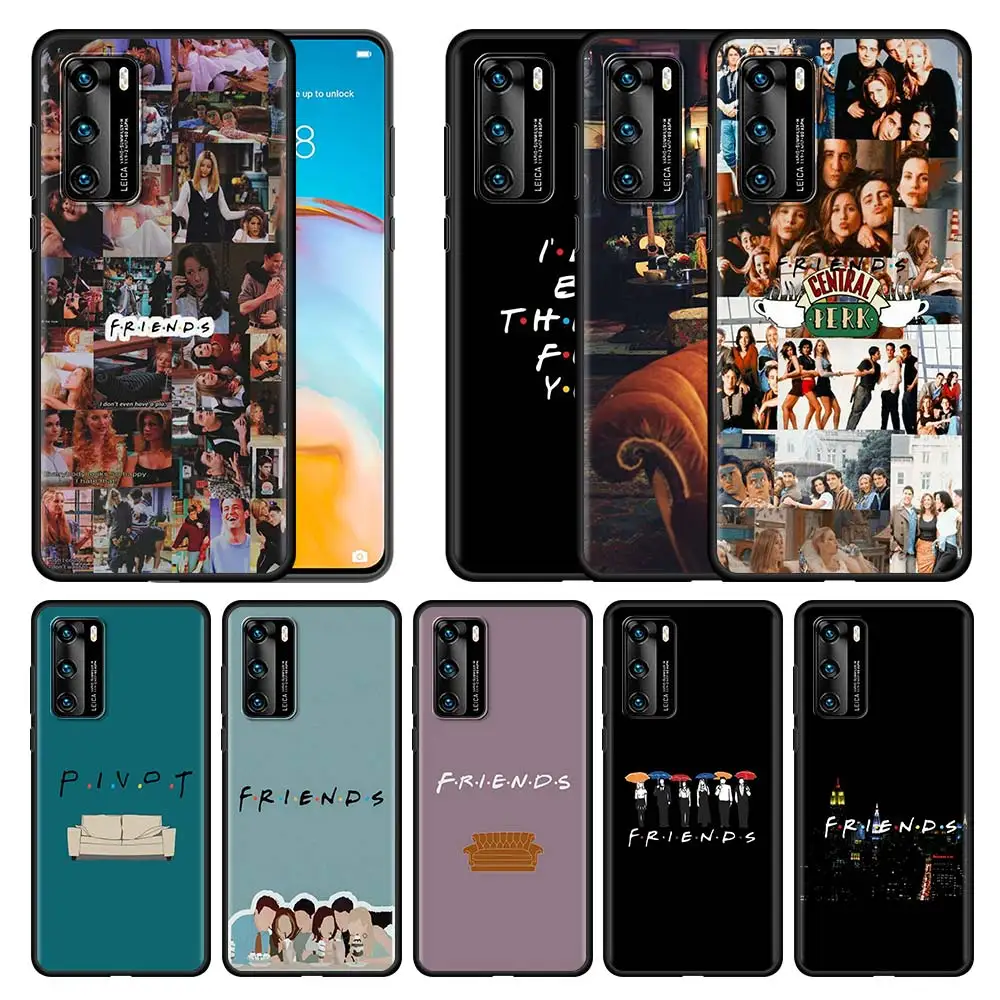 

Friends TV Central Coffee Silicone Phone Case For Huawei P30 P20 P40 P10 Lite P50 Pro P Smart Z 2019 2020 2021 Black Soft Cover
