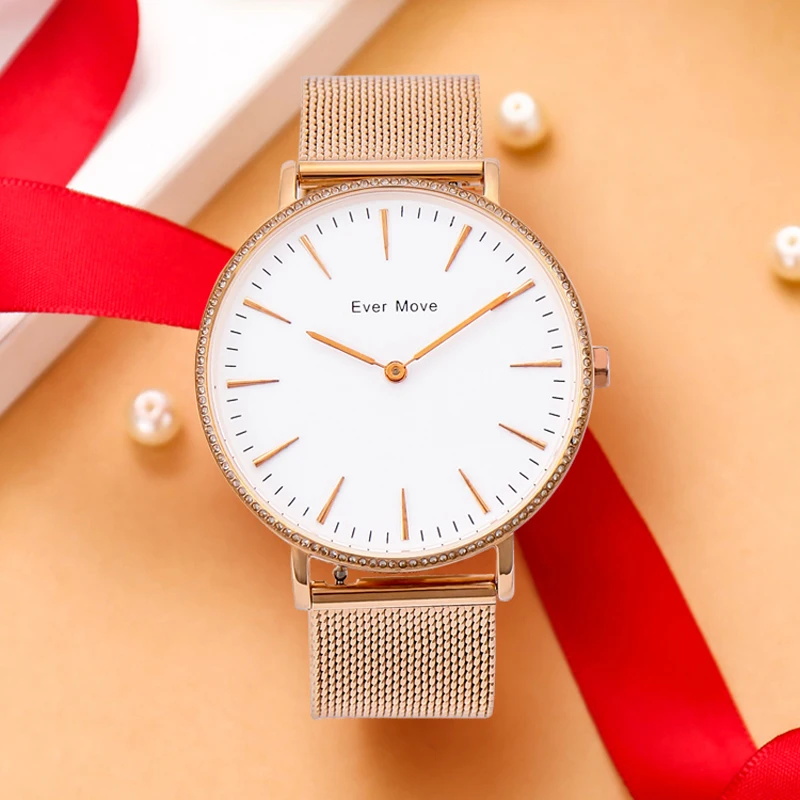 Когда либо движение 2021 (Япония) механизм с кварцевой стабилизацией женские часы