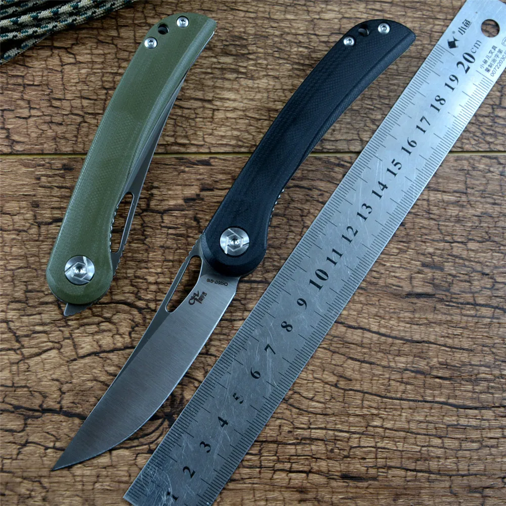 Нож CH CH3517G10 Flipper карманный клинок С флиппером лезвие из стали D2 шарикоподшипник