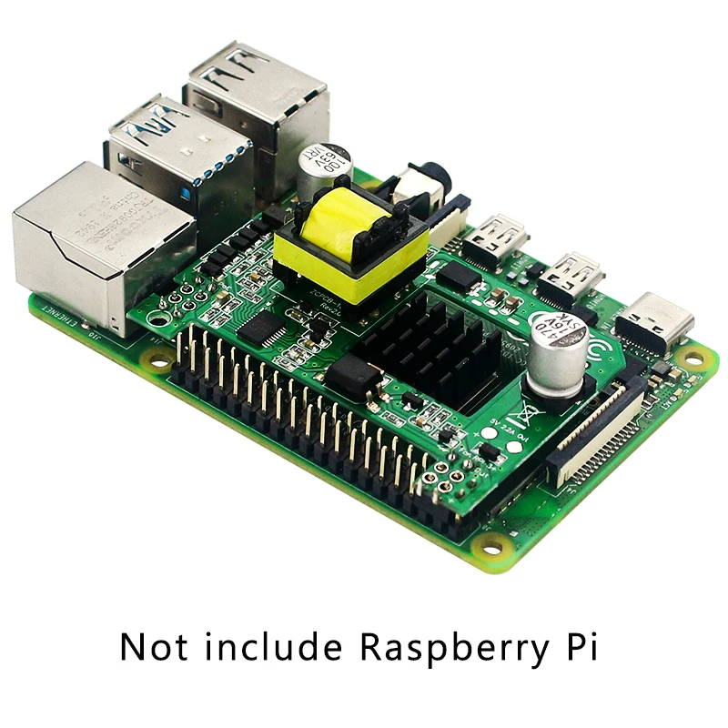 Raspberry Pi PoE HAT 5 в 2 А крышка с активным питанием через Ethernet радиатором для 4 Модель B/3B