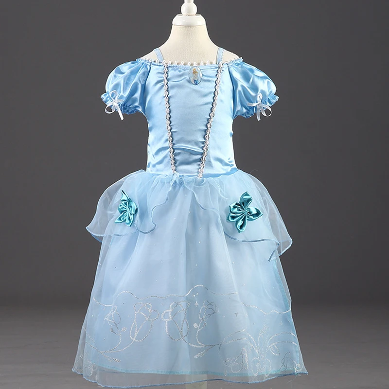 Детские летние костюмы для косплея платья принцесс на Хэллоуин Рождество