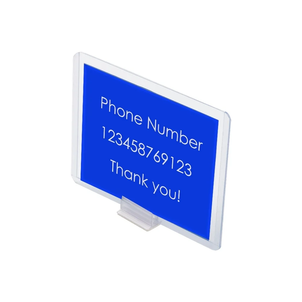 Plastic Price Tag Label Holder Hold Cards Or Papers Up Rigid Tooth-like Gripper Keeps Secure Grasp Displayed Sign Snapping | Дом и сад