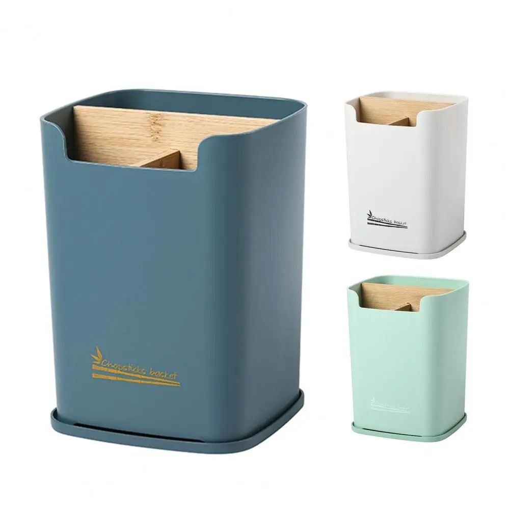 

Chopsticks Basket Multifunctional Removable Plastic Large Capacity Kitchen Rack for Countertop