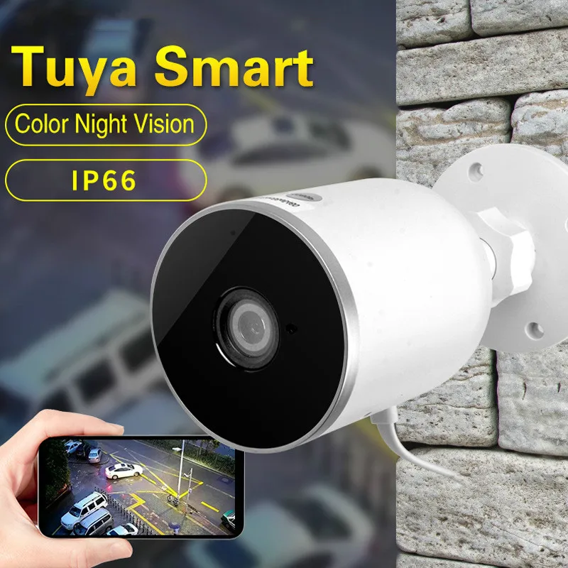 

Outdoor Ip Camera Wifi TUYA Wireless Waterproof 1080P HD Smart Life Security Bullet Cameras Video Surveillance SD Card Cam