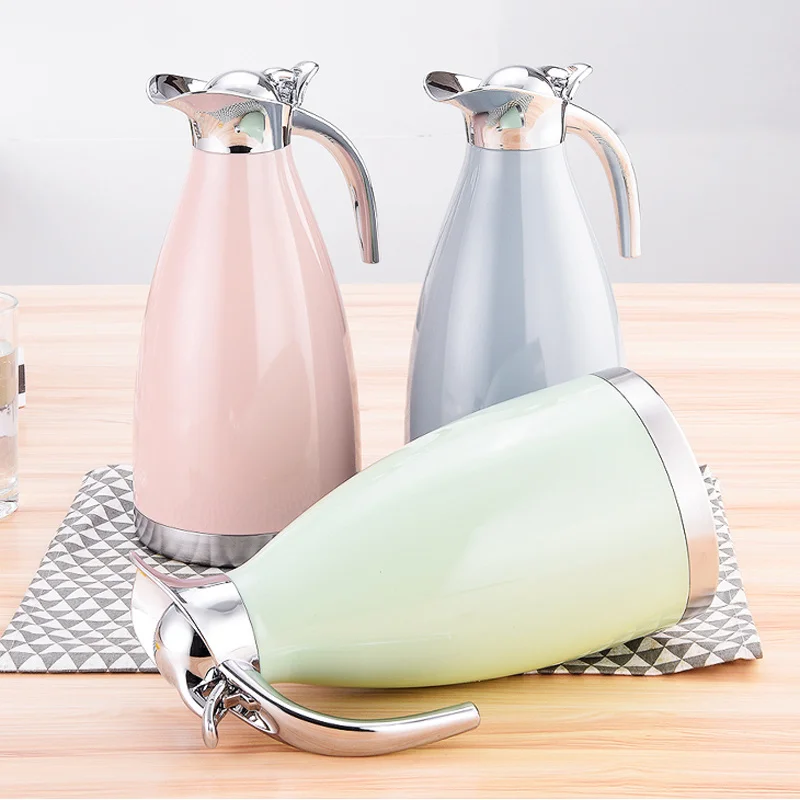 Термос из нержавеющей стали бытовой термос большой емкости вакуумный 2л бутылка