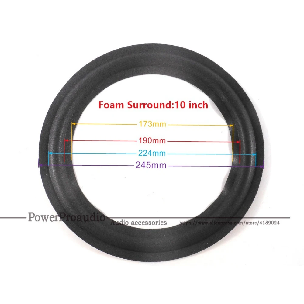 20 шт./лот 10 пар 10-дюймовый новый объемный динамик ремонтная пена