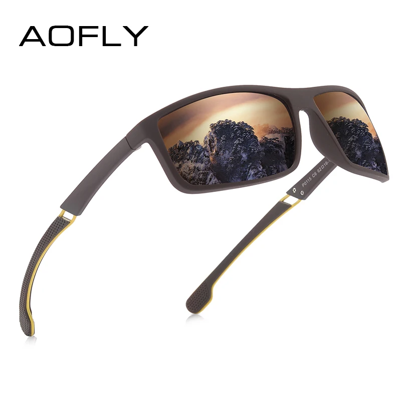 Мужские и женские водительские очки AOFLY дизайнерские поляризационные в
