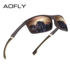 Мужские и женские водительские очки AOFLY, дизайнерские поляризационные очки в квадратной оправе, очки для рыбалки, UV400
