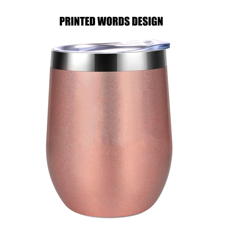 12 унций из нержавеющей стали изолированные бокалы для вина с двойными стенками