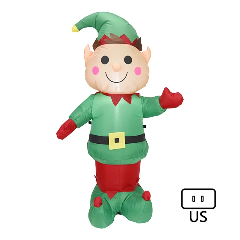 

1,5 м надувной Рождественский эльф Встроенная светодиодная ламсветильник светящееся украшение двора