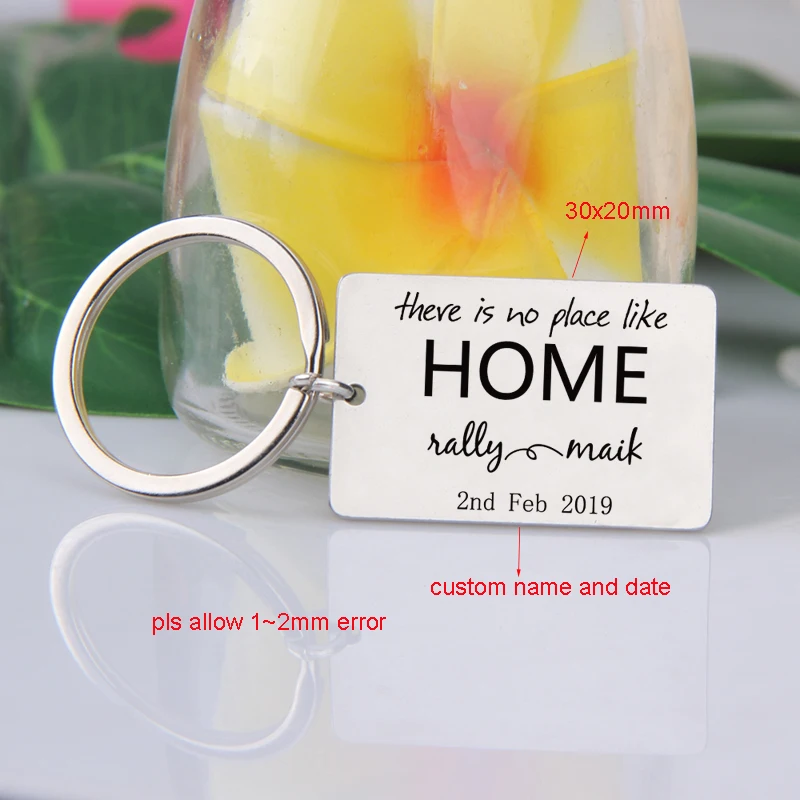 Брелок для ключей предупреждающий о том что нет места как дома настраиваемый