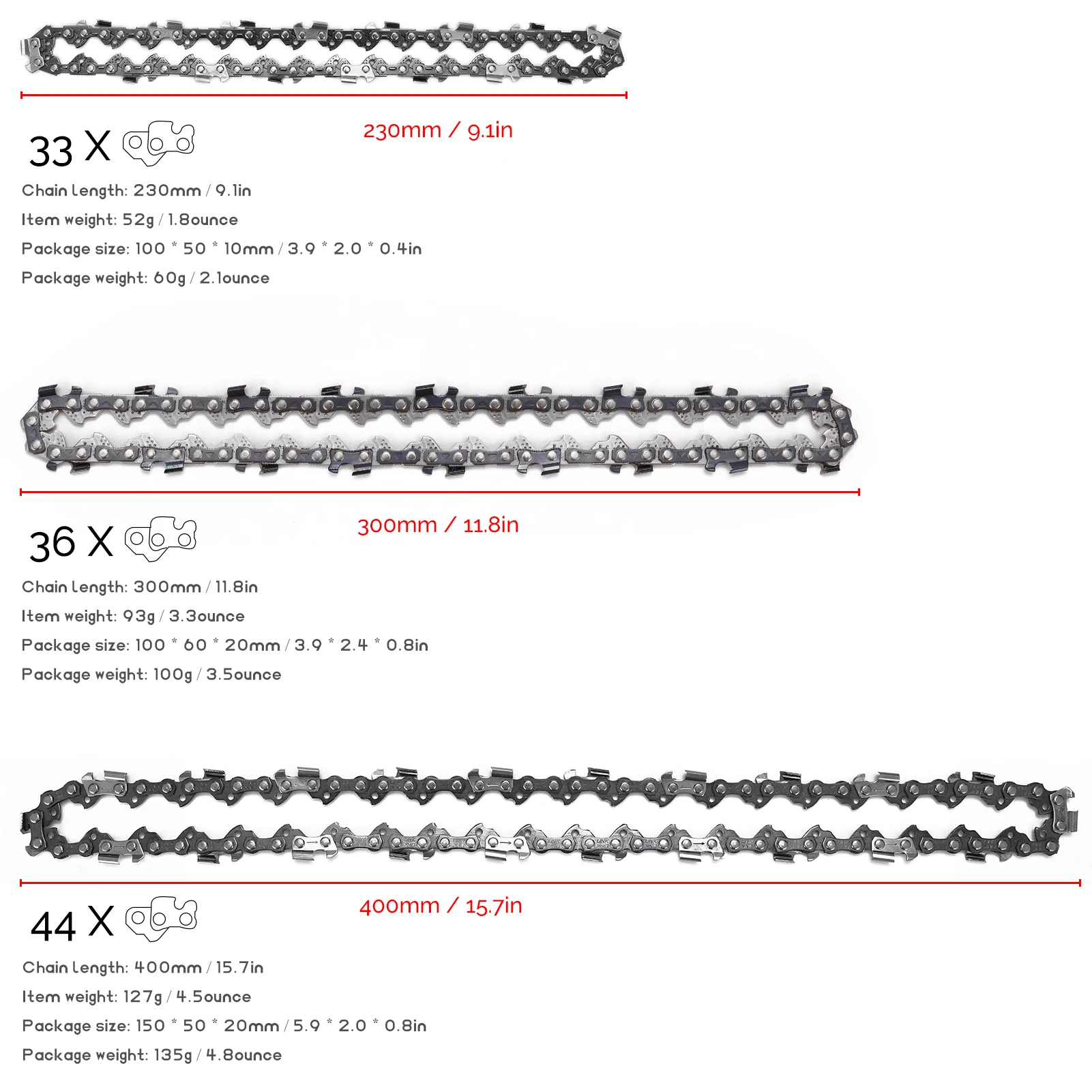 4/6/8/11.5 inch Chainsaw Chain Guide Electric Chains and Used For Logging And Pruning Plate | Инструменты