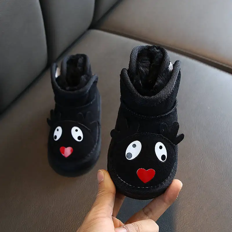 Унисекс 2020 милые зимние ботинки с оленем для девочек детские мальчиков теплые