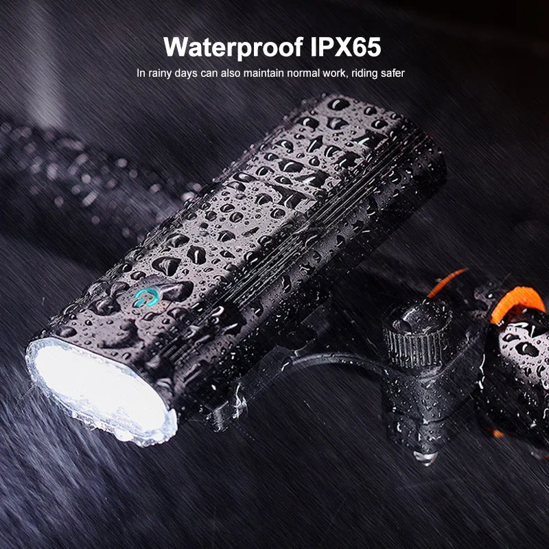 

Waterproof 3 XM-L T6 LED Front Bike Lamp 3000 Lumen USB Rechargeable Bicycle Lamp 4 Modes Cycling Torch with Built-in Battery