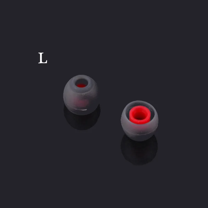 Black Red L 3 пары амбушюр для наушников, наконечники для наушников, силиконовые наконечники для ушей, маленькие наушники-вкладыши, чехлы для наушников S, M, L, аксессуары для наушников - Цвет: Black Red L