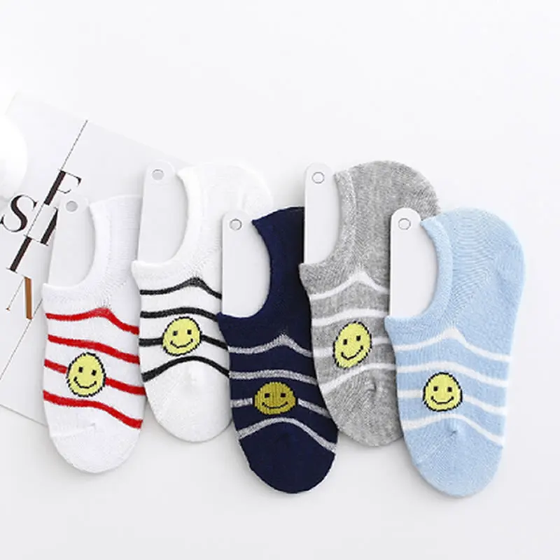 Детские Мультяшные короткие носки для мальчиков и девочек Сезон весна-лето