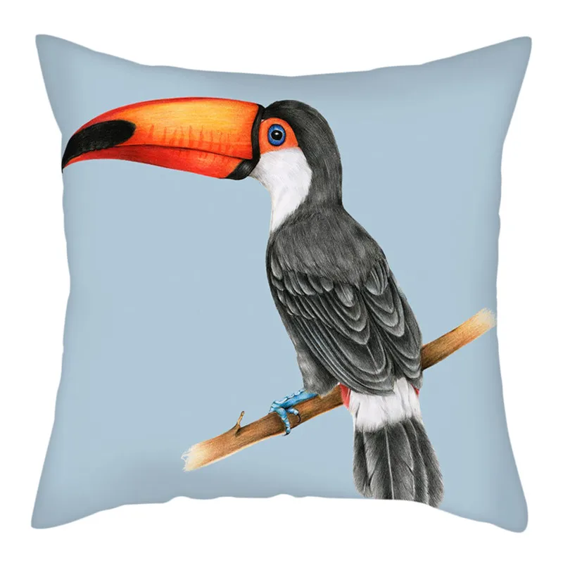 Fuwatacchi милые птицы Попугай фото наволочки для подушек Новогодний подарок декор