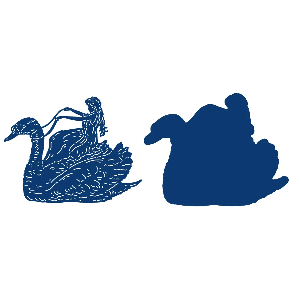 

2021 New Metal Cutting Dies Hot Sale Swan Voyage Suitable for Diy Making Scrapbook Album Paper Card Decoration Crafts Embossing