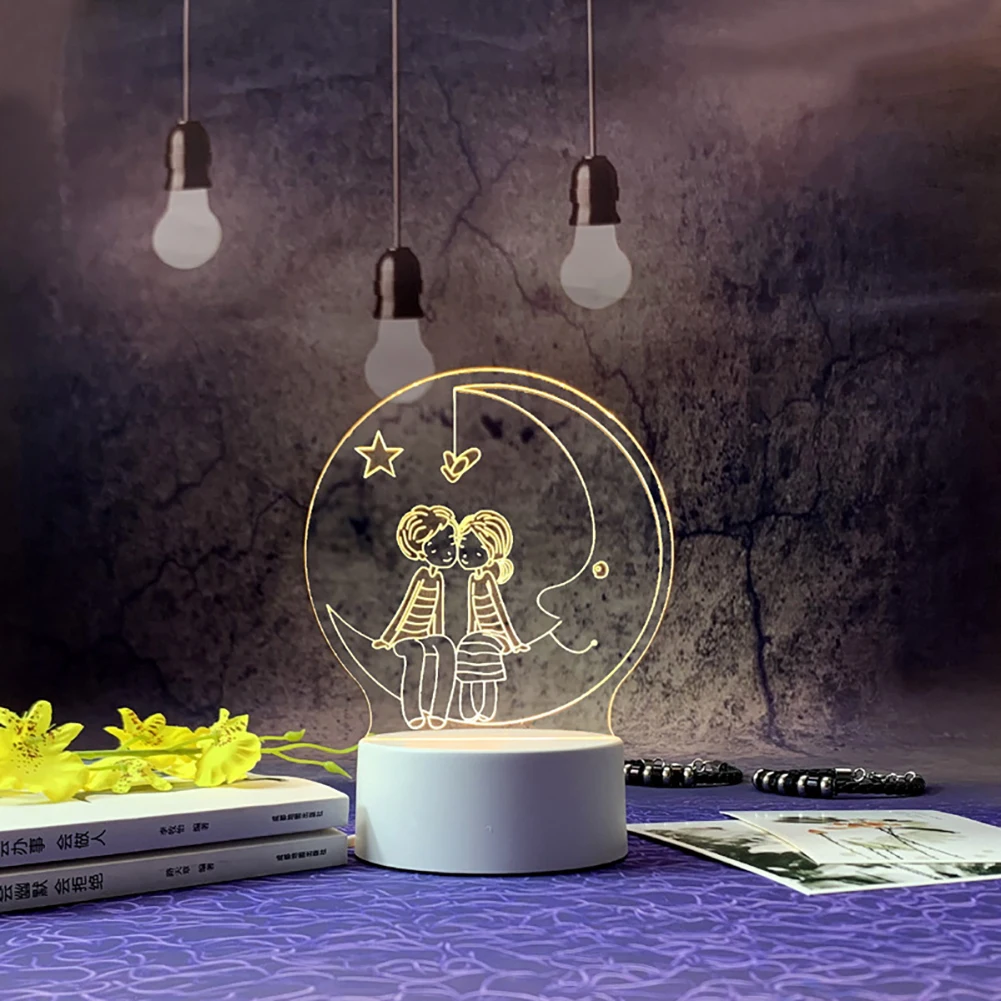 

Light Base Touch Control Stand Display Art USB Powered Resin Glass Bedside For Crystal Ball Jewelry Desktop Warm Color Ornament
