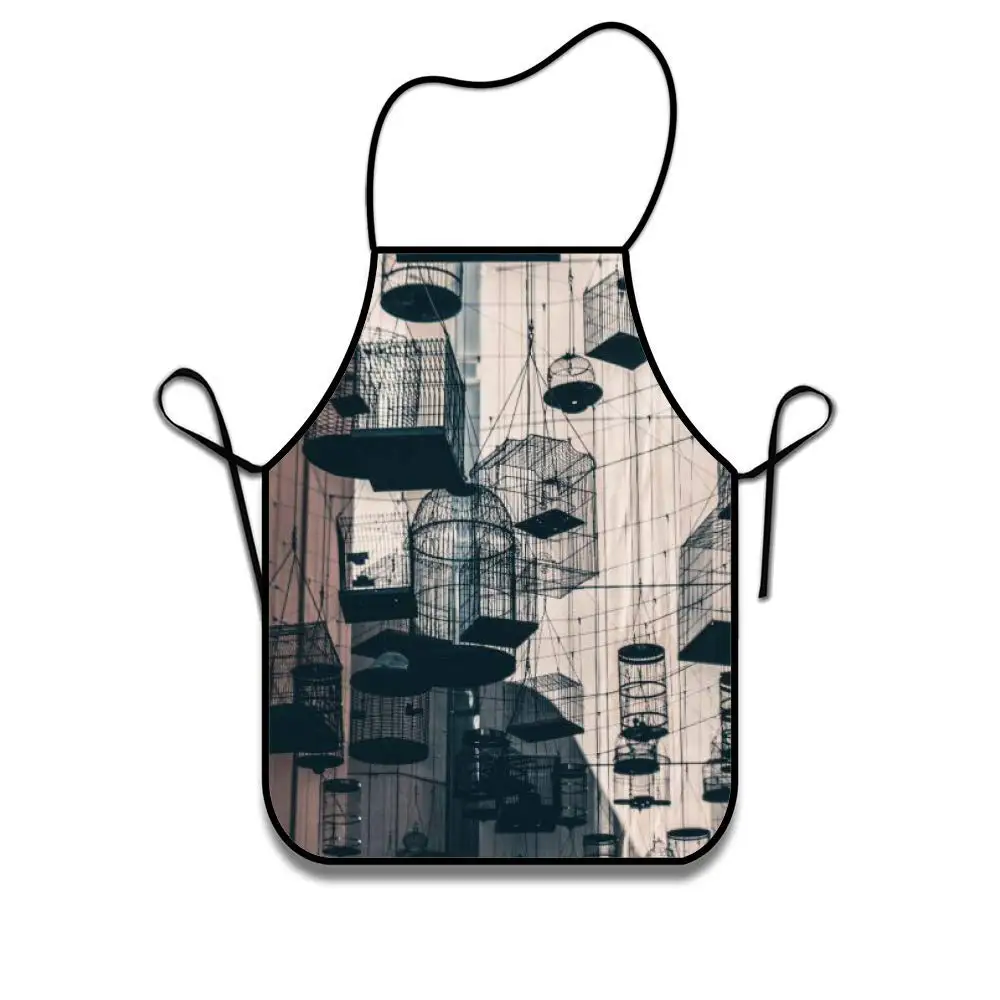 

Фартук для ресторана, дома, 100% полиэстер, архитектура здания, Кухонный Фартук для женщин, мужчин, подростков