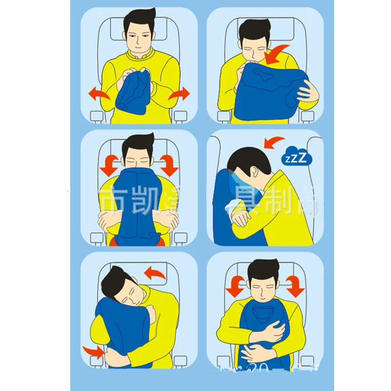 airplane car body pillows for sleeping travel pillow neck fluffy outdoor foot rest cervical inflatable hug big insert | Дом и сад