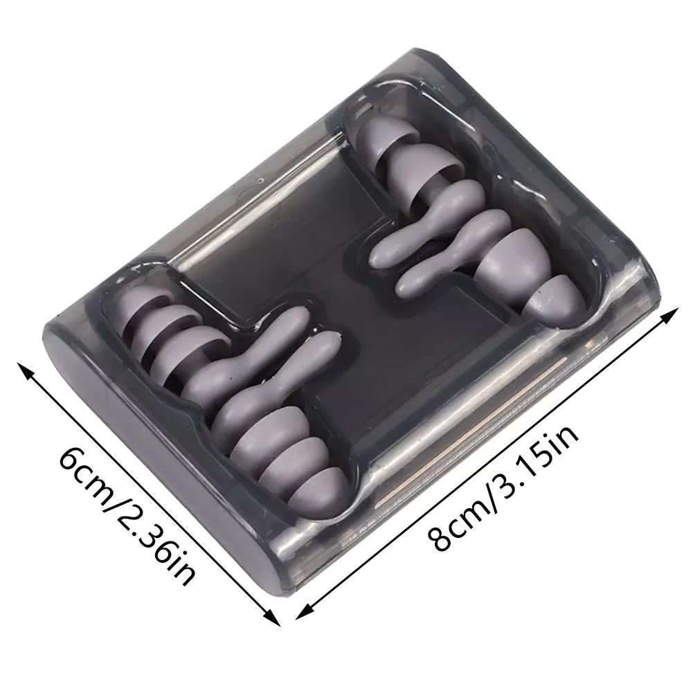 

Reusable Silicone Ear Plugs Sound Insulation Ear Earplugs Sleeping Noise Reduction Ear Plug Soft Swiming Earplug Noise Reduction